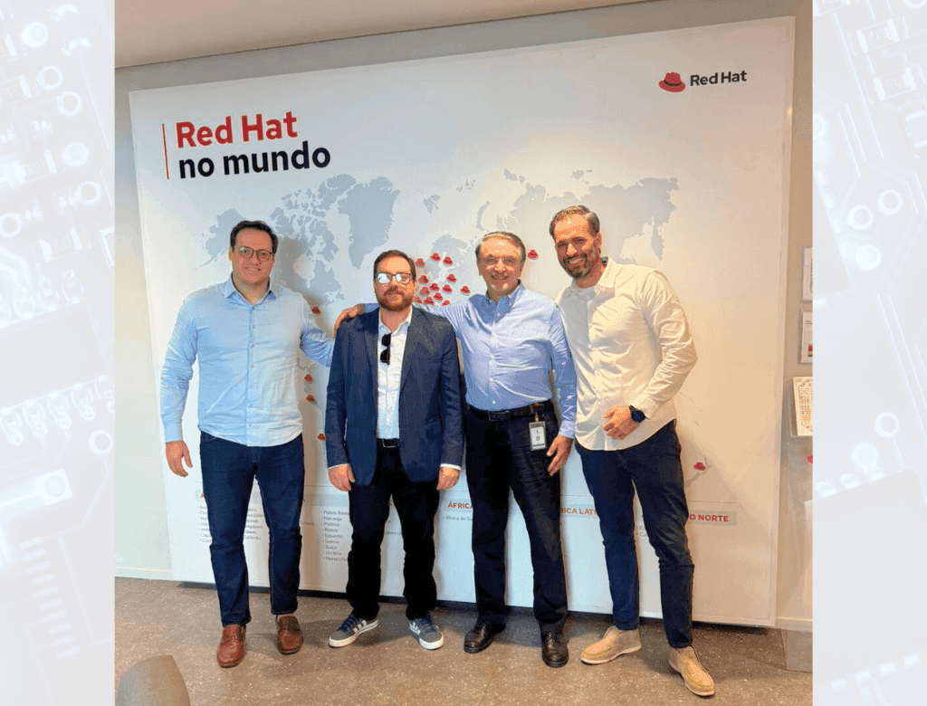 RT-ONE fortalece relações estratégicas com a Red Hat em visita à sede da companhia